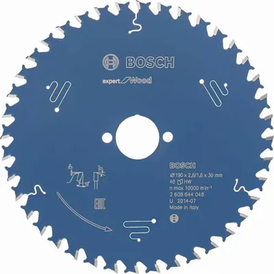 Produktbild von Bosch Kreissägeblatt Expert for Wood, 190 x 30 x 2,6 mm, 40 Z