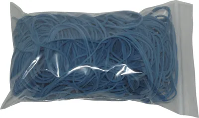 Produktbild von 100 g Gummiringe blau 40 mm Ø 1,2 x 1,2 mm breit