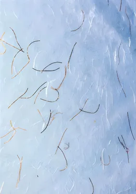 Produktbild von HEYDA 204719000 Strohseide mit Goldfäden 50 x 70 cm weiss