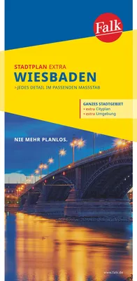 Produktbild von Falk Stadtplan Extra Wiesbaden 1:20 000