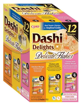 Zdjęcie produktu dla INABA CAT D.D. DELICATE FLAKES 12x40g - Kurczak dla kota