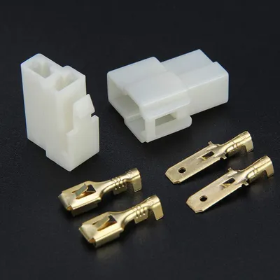 6,3 mm 6-fach Pin Steckverbinder Kit, 2 Stück