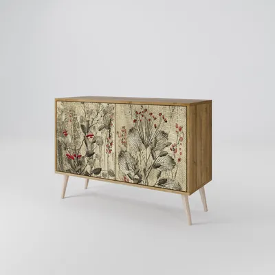 Immagine prodotto di Cassettiera Spacerebels a 2 ante - credenza cassettiera - credenza alta - mobile guardaroba - soggiorno camera da letto - 57,5×111×42 (HxLxP)
