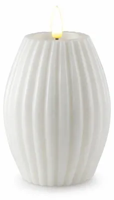 Produktbild von LED Gerillte Kerze 7,5 x 10 cm