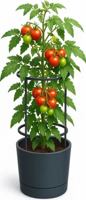 Produktbild von Pflanzkübel m. Rankhilfe Anzucht Tomatentopf Pflanz Kübel Blumentopf Pflanzgefäß