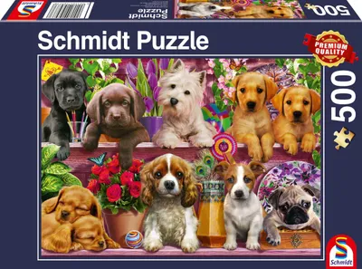 Produktbild von Schmidt Spiele Hunde im Regal, 500 Stück(e), Tiere