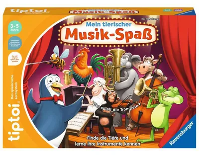 Obrázek produktu pro Ravensburger tiptoi game 00169 My animal music zábavná, vzdělávací hra pro 1-4 děti ve věku 3-5 let
