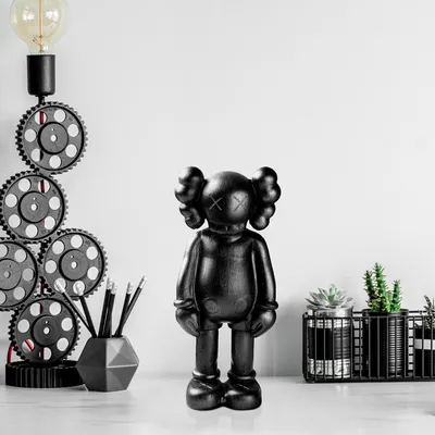 Produktbild von Evila Originals, Yak-051-C, Dekoratives Objekt, Schwarz, 100% POLYESTER, 12 x 8 x 26 cm