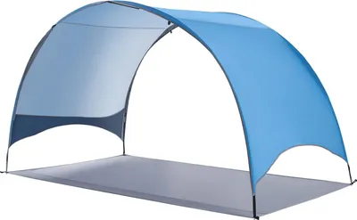 Produktbild von SucceBuy Strandmuschel Sonnenschutz für 4 Personen, UPF 50+ Schutz, Tragbares Zelt mit Tragetasche & Heringen, Leichtes Kompaktes Sonnendach für Camping, Angeln und Picknick