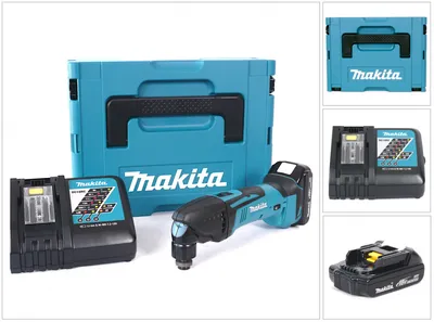Produktbild von Makita DTM 50 Y1J-D 18 V Akku Multifunktion Werkzeug im MAKPAC inkl. BL 1815 N Akku + DC18RC Ladegerät