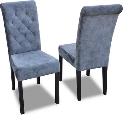 Zdjęcie produktu dla 1x Krzesło Chesterfield zestaw tapicerki siedziska zestaw krzeseł do jadalni fotel skóra K11