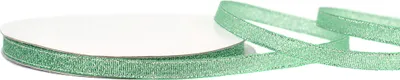 Produktbild von Glitzerband 6mm x 32m Roll Mint / Silber