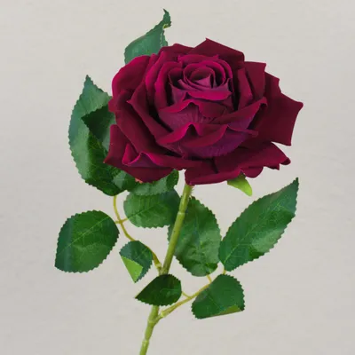 Produktbild von artplants.de Künstliche Rose MANGFALL, pink, 75cm, Ø13cm - Samt Rose