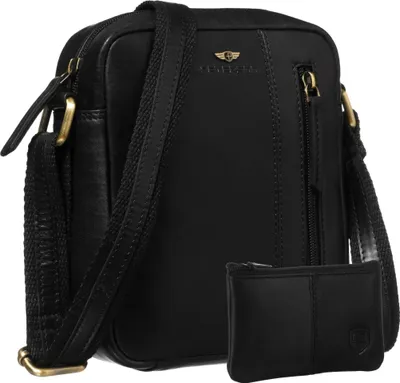 Produktbild von PTN 705-TUM-0475 Schwarze Ledertasche