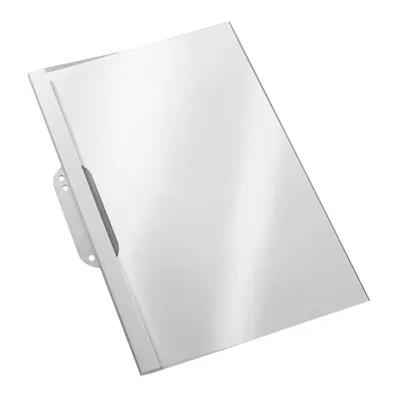 Produktbild von 100 dots Thermo-Bindemappen mit Abheftlasche weiß Hochglanzkarton für 5 - 15 Blatt