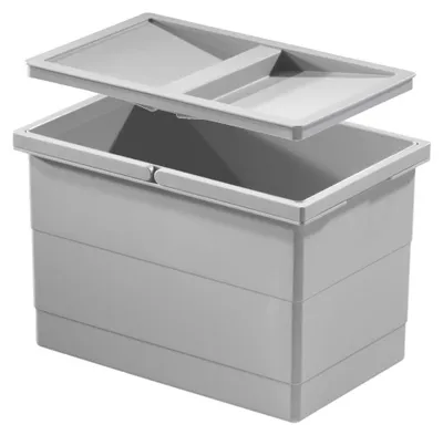 Produktbild von Hailo Inneneimer 1073979 mit Deckel 350 x 226 x 220 mm 2 Henkel