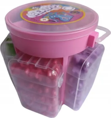 Produktbild von Spielzeugperlen im Koffer – Rosa