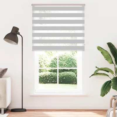 Immagine prodotto di vidaXL Tenda a rullo doppia Grigio chiaro 125x230 cm Larghezza del tessuto 120,9 cm Poliestere