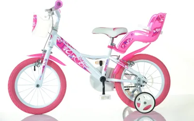 Produktbild von 14 Zoll Kinderfahrrad Mädchenfahrrad Dino Bikes 144RN