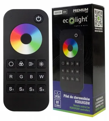Obrázok produktu pre Pilot RT4 pre ovládanie LED pásikov RGB/RGBW, dotykový, čierny