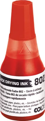 Produktbild von COLOP Stempelfarbe 802 schnelltrocknend 25 ml rot