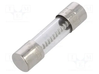 Obrázek produktu pro 1x Pojistka: Tuhý drát, 250 VAC, 6,3 A, pomalá charakteristika, cylindrická, typ 021906.3MXAP. Rozměry: 5x2