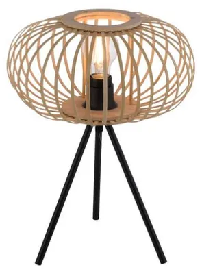 Productafbeelding van JUST LIGHT tafellamp 11435-79, hout, naturel, E27