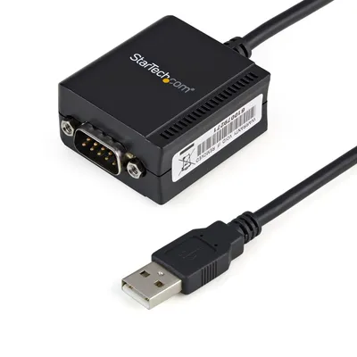 Immagine prodotto di StarTech.com Cavo adattatore RS-232 USB FTDI a seriale 1 porta, con interfaccia COM