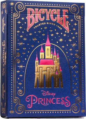 Produktbild von Bicycle® Kartendeck - Disney Princess (navy) Kartenspiel Spielkarten Pokerkarten Single Deck