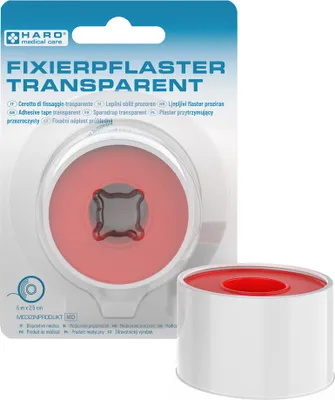 Produktbild von HARO Fixierpflaster transparent 25 mm x 5,0 m