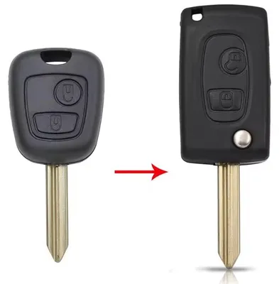 Immagine prodotto di Custodia Chiave Auto Trasformabile in Flip, con 2 Pulsanti, Upgrade con Lama SX9 per Citroen Saxo, Xsara, Picasso, Berlingo (1999-2008)