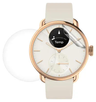 Produktbild von kwmobile 3x Transparente Displayschutzfolie kompatibel mit Withings Scanwatch 2 38mm - Schutzfolie für Fitness Tracker Displayschutz
