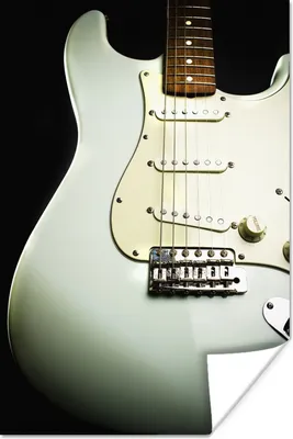 Produktbild von MuchoWow® Poster Nahaufnahme einer E-Gitarre 120x180 cm - Kunstposter
