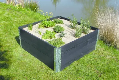 Image de Paillage naturel 95 x 95 cm - pour jardin et potager 100% biodégradable - 500 g/m2