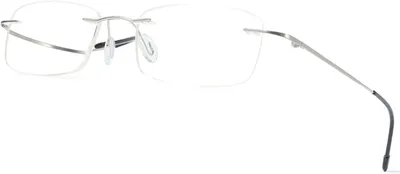 Produktbild von Randlose Lesebrille Metall, Stärke 1,0, mit Blaulichtfilter, für den Alltag