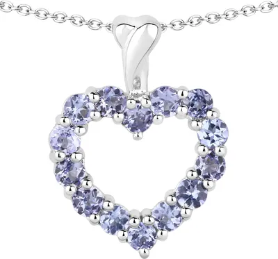 Zdjęcie produktu dla Wisiorek Vira Jewels z łańcuszkiem, srebro próby 925, rodowany tanzanit