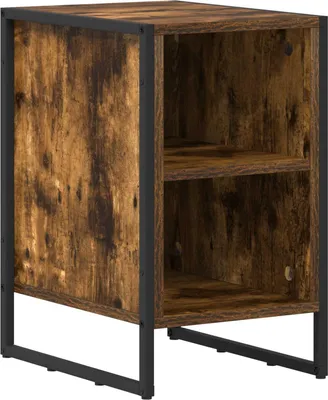 Obrázek produktu pro Noční stolek Kouřový dub 39,5 x 30 x 50 cm kompozitní dřevo