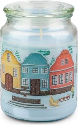 Image de Bougie En Verre Avec Couvercle 510G Village