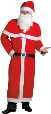 Obrázok produktu pre Kostým otca Vianoc s bradou a klobúkom 5-dielny 100 % polyester červený
