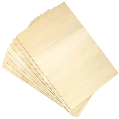 8 Pappelsperrholzplatten 400x250x4,4 mm für DIY und Kunst