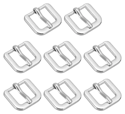 Metall-Rollschließen, 16 mm, Silber, 8 Stück für DIY-Lederarbeiten