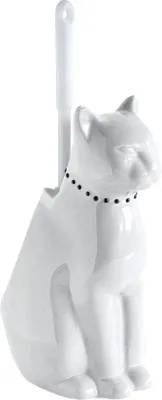 Produktbild von Keramische WC-Halter für weiße Katzenfigur