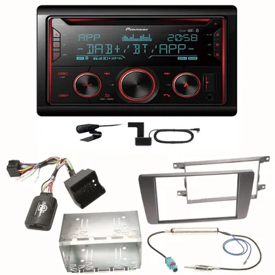Produktbild von Pioneer FH-S820DAB DAB+ Bluetooth FLAC CD Einbauset für Skoda Octavia 2 Yeti 5L