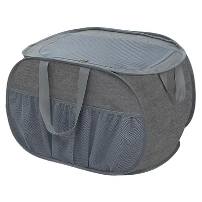 Produktbild von Faltbarer Wäschekorb mit Henkel Wäschesammler Aufbewahrungskorb Groß 60 × 37 × 37 cm