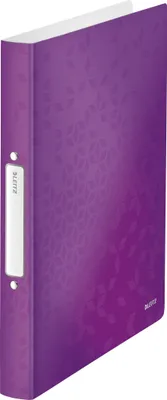 Produktbild von Ringbuch Wow A4 2 Ringe 25mm violett Packung mit 10 Stück