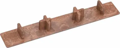 Produktbild von vidaXL Endkappen für Terrassendielen 10 Stk. Braun Kunststoff
