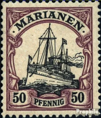 Produktbild von Briefmarken Marianen (Dt. Kolonie) 1901 Mi 14 mit Falz Schiff Kaiseryacht Hohenzollern