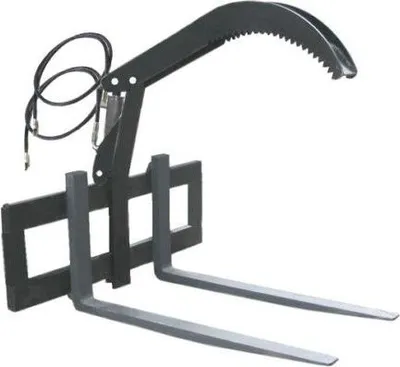 Zdjęcie produktu dla Wózek widłowy 120 cm FEM2 Weidemann + hydrauliczny chwytak do pni + widły 120 cm