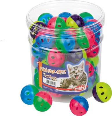 Image de Jouet pour chats "Toy Box Cat" Boules en plastique 42 pcs.
