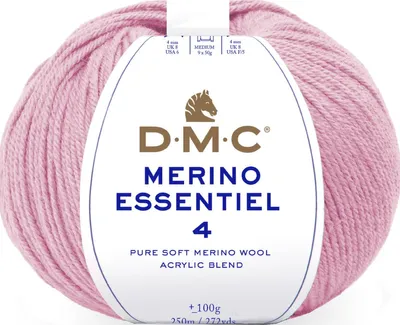 Imagen del producto de DMC Merino Essentiel-4: hilo Aran de alta calidad, compuesto por 50% lana merino y 50% acrílico, número 8149 (color 883)